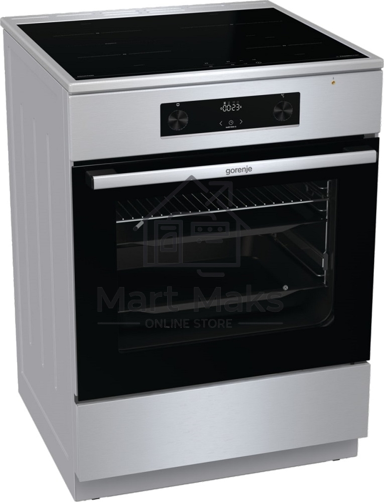 Плита электрическая Gorenje GEIT6C60XPG нержавеющая сталь, конфорок 4 шт, духовка 71 л, 60 см x 85 см x 60 см