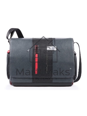 Сумка мужская Piquadro Urban CA1592UB00/GRN серый/черный натур.кожа