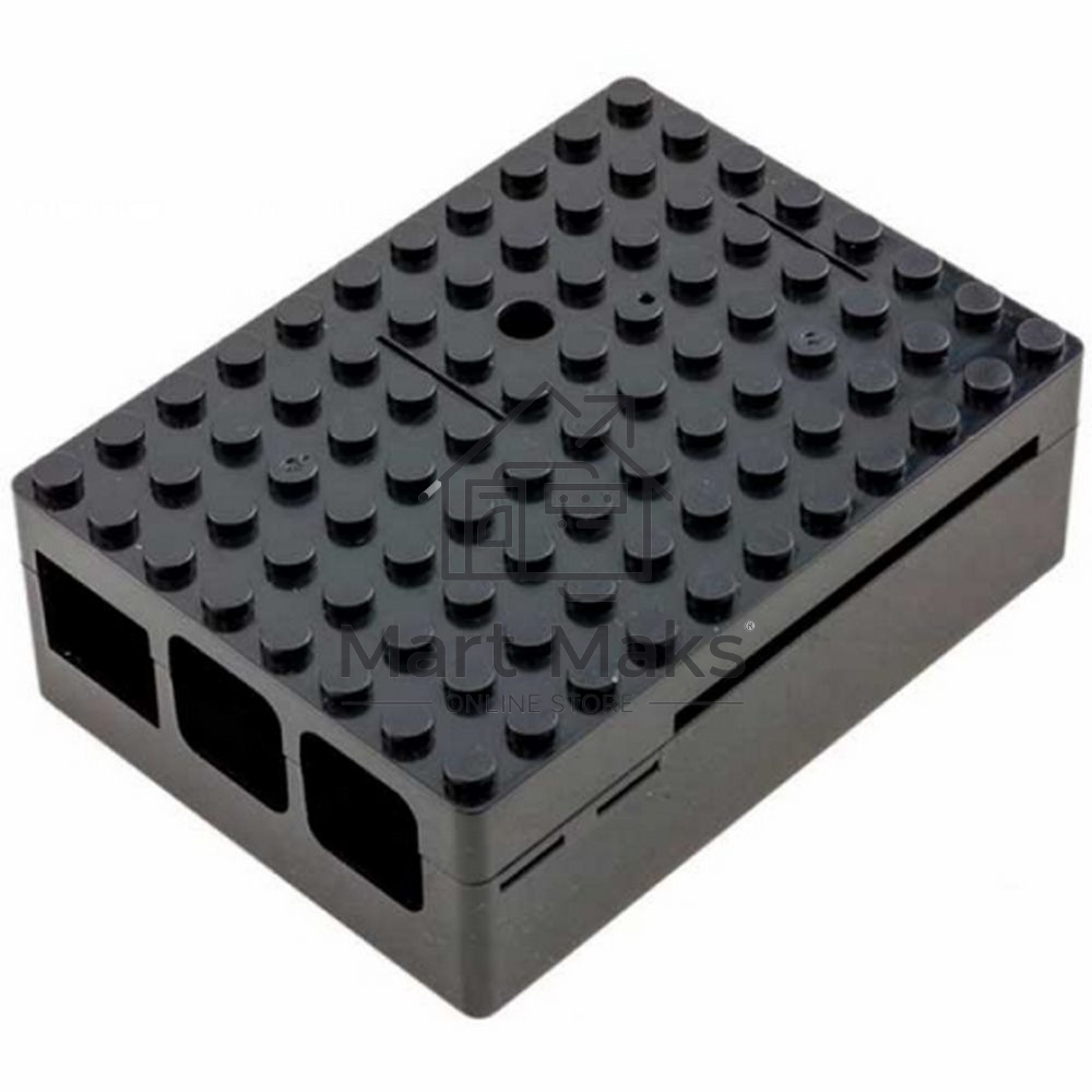 Корпус RA182 black для микрокомпьютера Raspberry Pi 3 ACD черный ABS Plastic Building Block case for Raspberry Pi 3