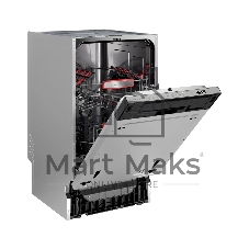 Встраиваемая посудомоечная машина Kuppersberg GHS 4526, High-Tech, 45 см, 10 комплектов, 3 корзины, 8 программ, отсрочка старта, автоматическое открывание двери, LED подсветка, сенсорное управление, луч на полу, половинная загрузка, UV-лампа, энергоэффективность А