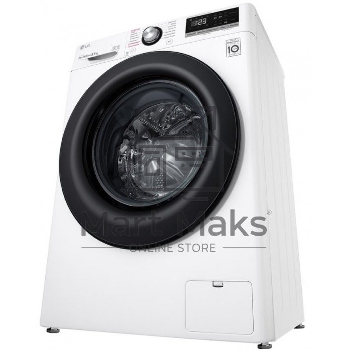Стиральная машина LG F2V3PS6W белый, загрузка фронтальная 8 кг, 1200 об/мин., класс: A