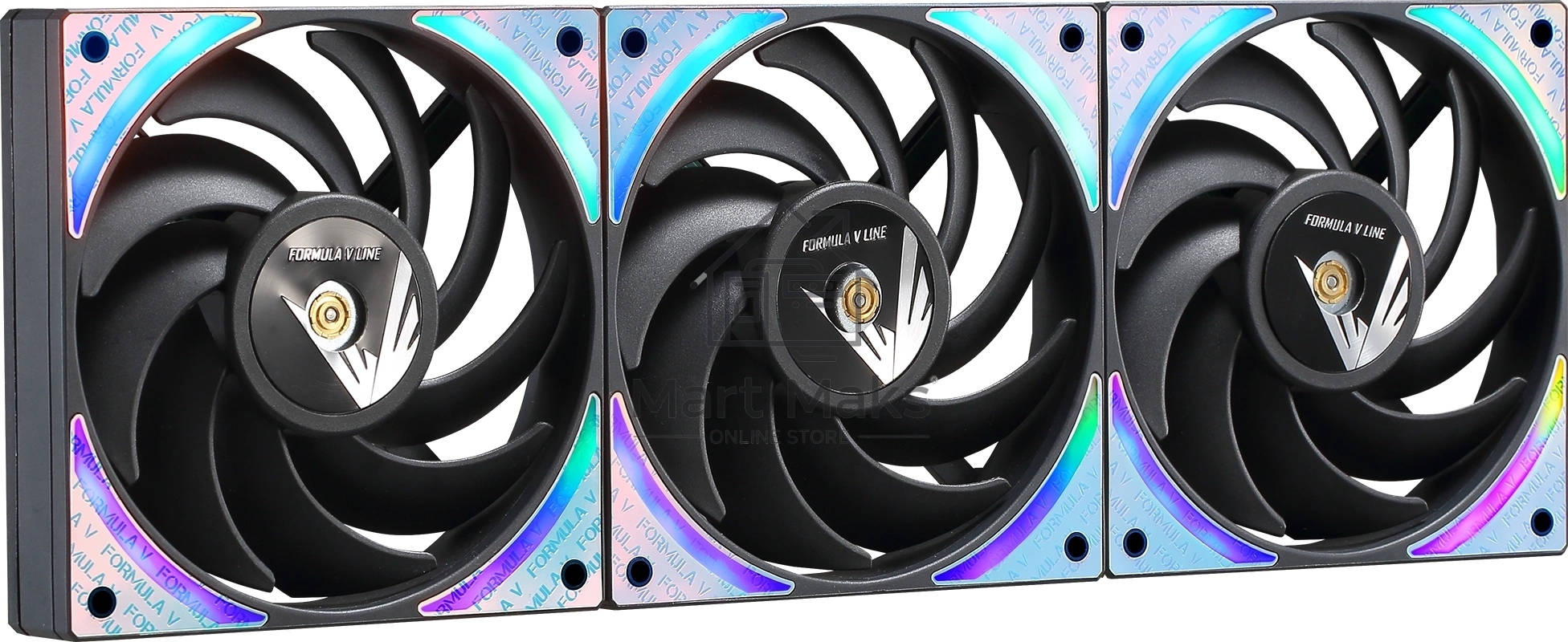 Вентилятор для корпуса Aerocool / Formula Air Bridge Plus BK ARGB черный, 120 мм, 1300 об/мин, 27.2 дБ, 4 pin