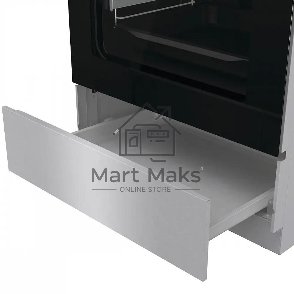 Плита комбинированная Gorenje GKS6C72XF серебристый, конфорок 4 газовых, духовка 71 л, 60 см x 85 см x 60 см