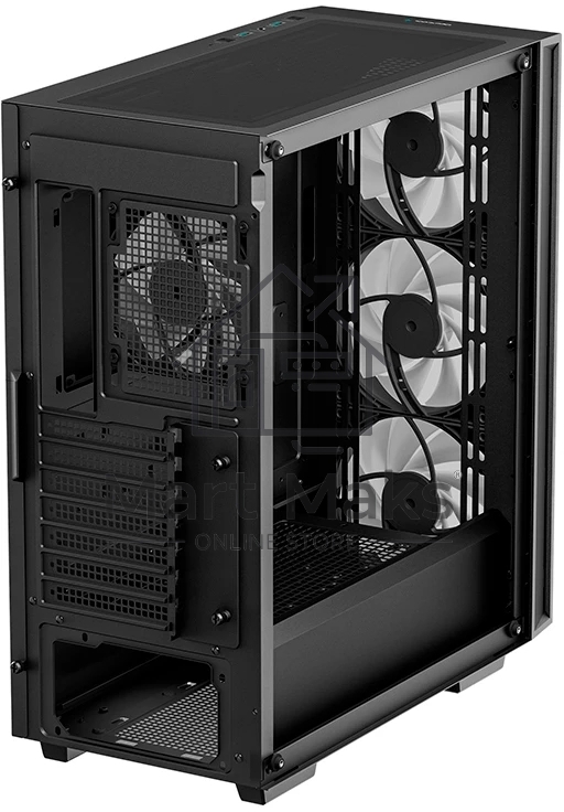 Компьютерный корпус Deepcool MATREXX 55 V4 без БП, боковое окно (закаленное стекло), 3xARGB LED 140мм вентилятора спереди, 1xARGB LED 120мм вентилятор сзади, черный, ATX