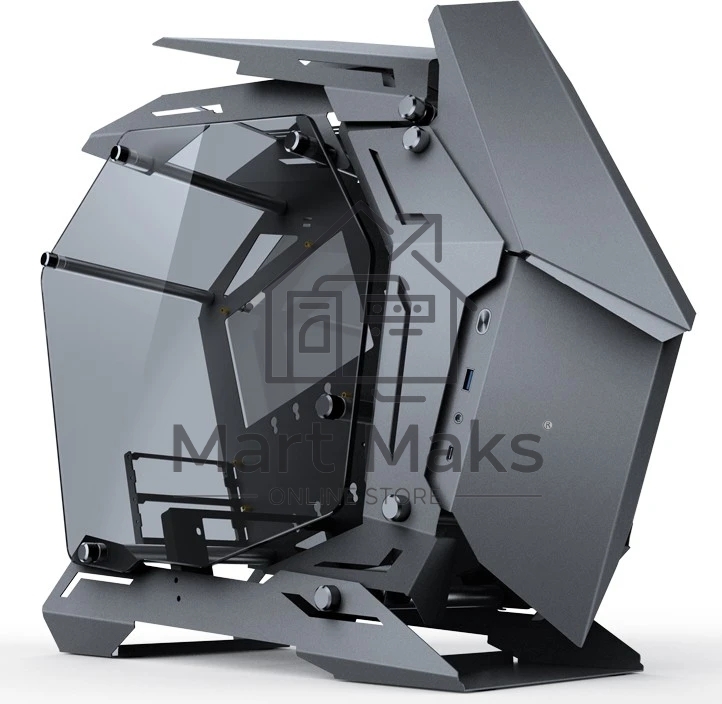 Компьютерный корпус JONSBO MOD-3 Mini Gray без БП, боковые панели из закаленного стекла, mini-ITX, micro-ATX, серебристый