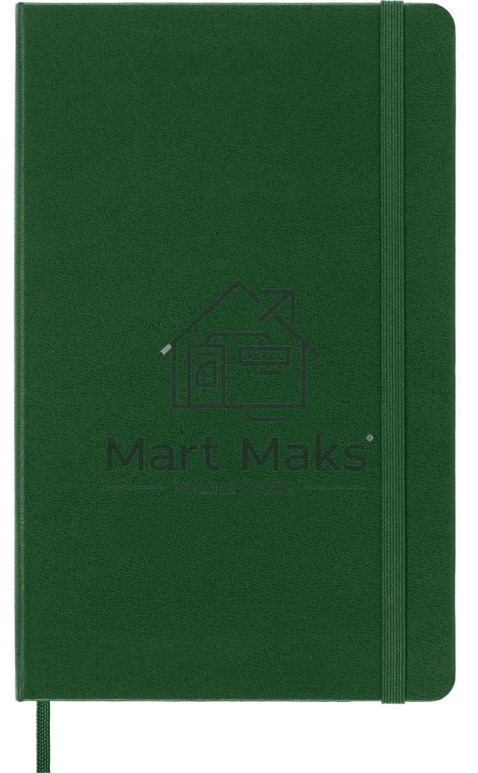 Блокнот Moleskine CLASSIC QP061K15 Large 130х210мм, 240 страниц, клетка, твердая обложка, зеленый