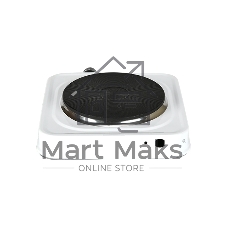 Плита настольная электрическая BLACKTON Bt HP116CI белый, 1 кВт, ТЭН, конфорки - 1, эмаль, поворотные переключатели