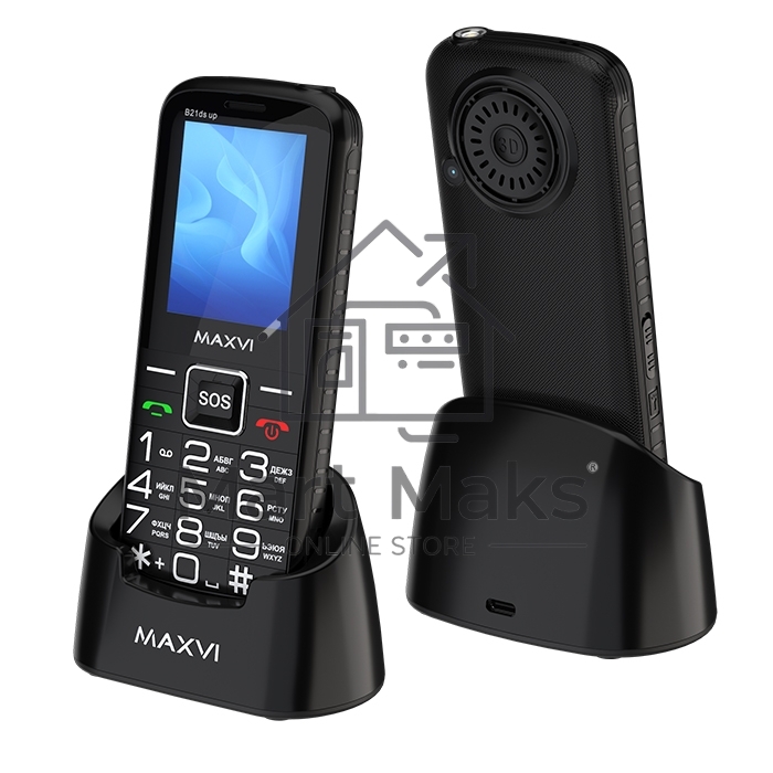 Мобильный телефон Maxvi B21ds up черный