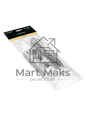 Удлинитель ExeGate ECE-3-1.8W (EX285803RUS), белый, 1.8 м, евровилка с заземлением, 3 евророзетки с заземлением, 2200 Вт