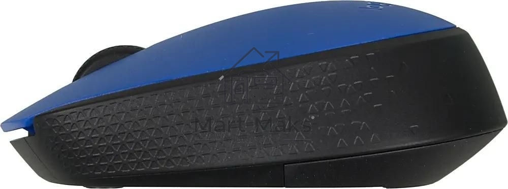 Мышь беспроводная Logitech M171 синий, 1000 dpi, радиоканал, USB, кнопки - 3