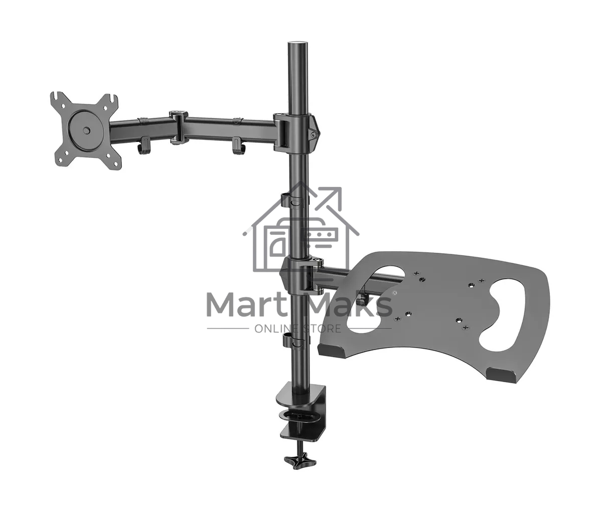 Кронштейн для монитора/ноутбука Cactus CS-VM-LH07-BK черный, 13