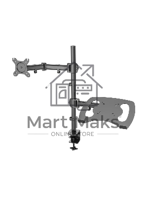 Кронштейн для монитора/ноутбука Cactus CS-VM-LH07-BK черный, 13