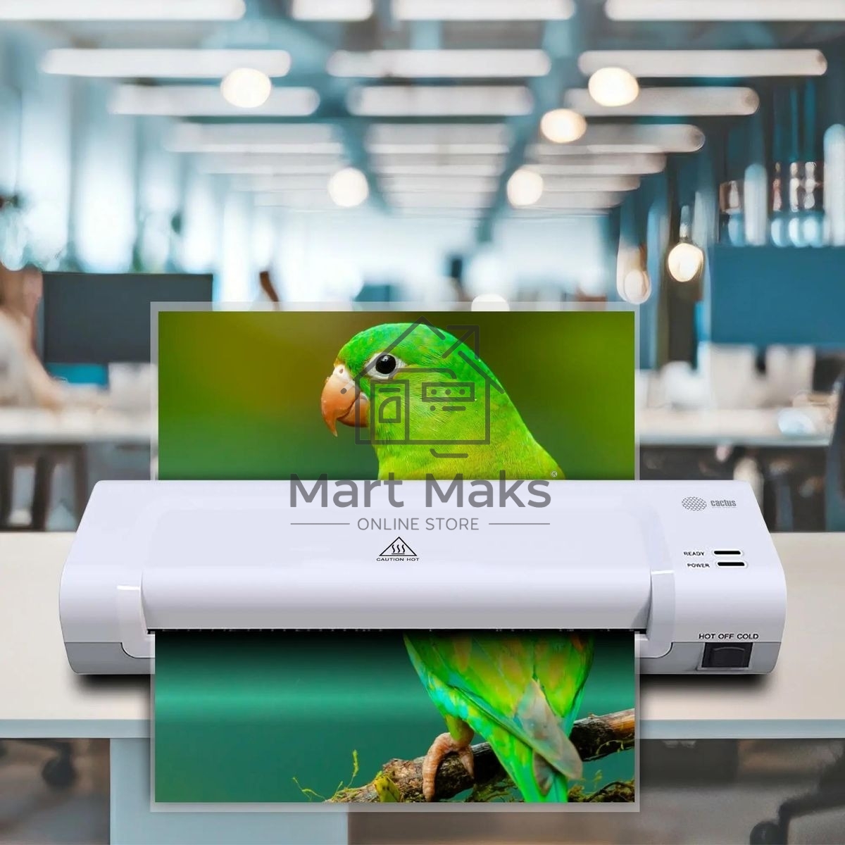 Ламинатор Cactus CS-LAB-D2 белый A4 (70-125мкм) 28см/мин (2вал.) лам.фото