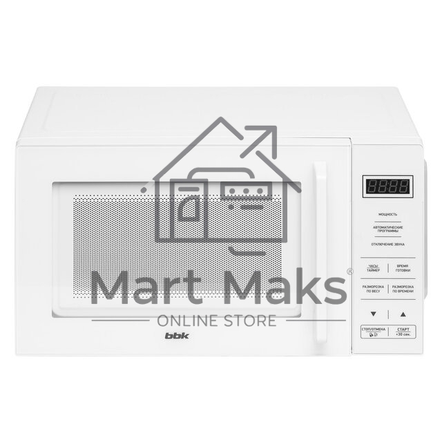 Микроволновая печь BBK 20MWS-751S/W белый, 20 л, 700 Вт, переключатели - сенсор