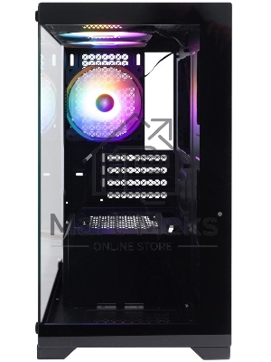 Компьютерный корпус 1STPLAYER MIKU Mi2 черный mATX 3x120мм LED fans Mi2-BK-3F1