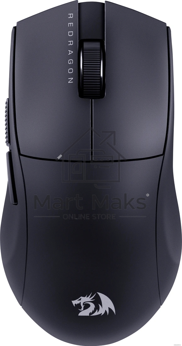 Мышь беспроводная Defender Redragon K1ng 4K Pro черный, 26000 dpi, радиоканал, Bluetooth, USB, кнопки - 5