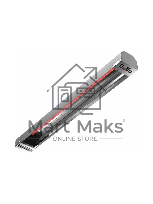 Обогреватель инфракрасный Ballu BIH-T2-1.5 серый, 1500 Вт, 15 м2