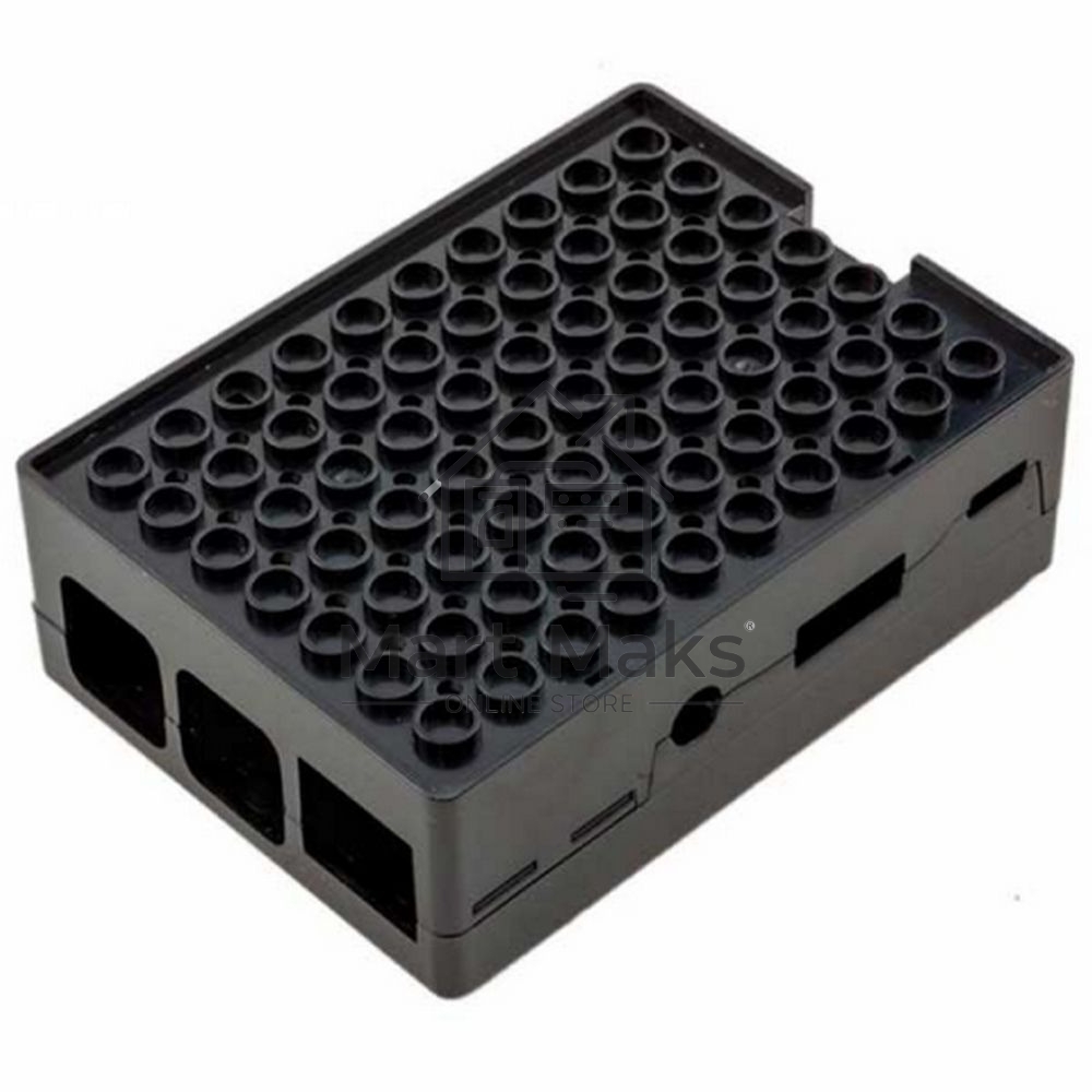 Корпус RA182 black для микрокомпьютера Raspberry Pi 3 ACD черный ABS Plastic Building Block case for Raspberry Pi 3