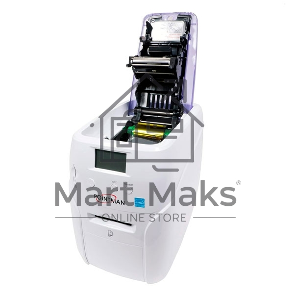 Принтер пластиковых карт Poscenter Pointman Nuvia N10 300 dpi, до 600 карт/ час, USB, Ethernet, белый