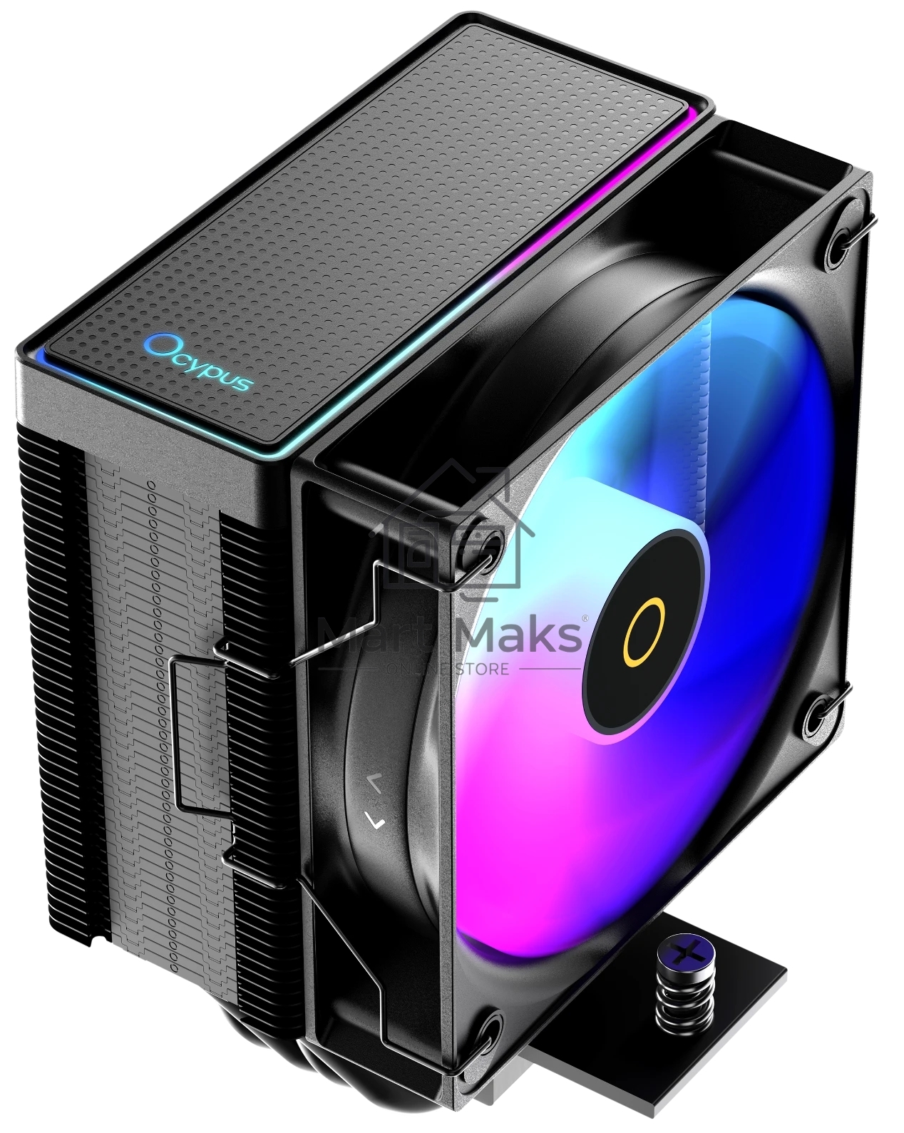 Кулер для процессора Ocypus Gamma A40 BK ARGB черный 100мм алюминий+медь 2400rpm 29.5db 4-pin 200W 133мм