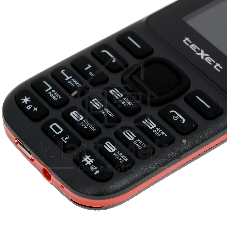 Мобильный телефон teXet TM-130 черный-красный