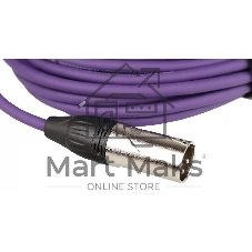 Микрофонный кабель FORCE FMC-05/3 VT XLR (F) -XLR (M), разъемы с никелевым корпусом и посеребренными контактами, 3 м, цвет фиолетовый