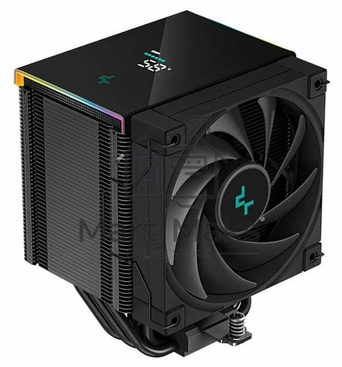 Кулер для процессора DEEPCOOL AK500 DIGITAL черный, 120 мм, алюминий/медь, 1850 об/мин, 28 дБ, 4 pin, 240 Вт, 160 мм