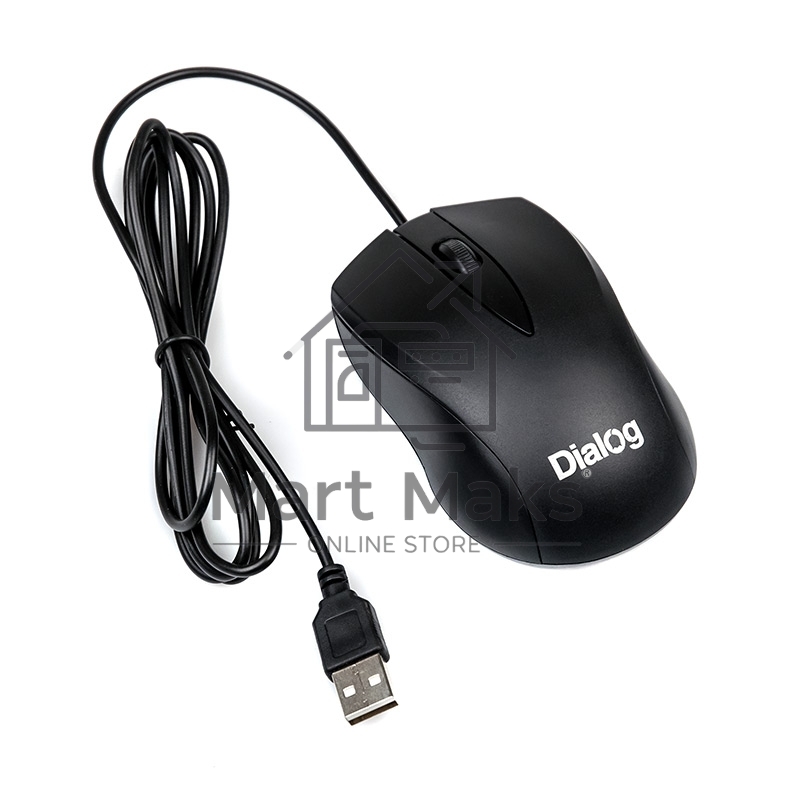 Мышь проводная Dialog Comfort MOС-15U черный, 1200 dpi, USB, кнопки - 3