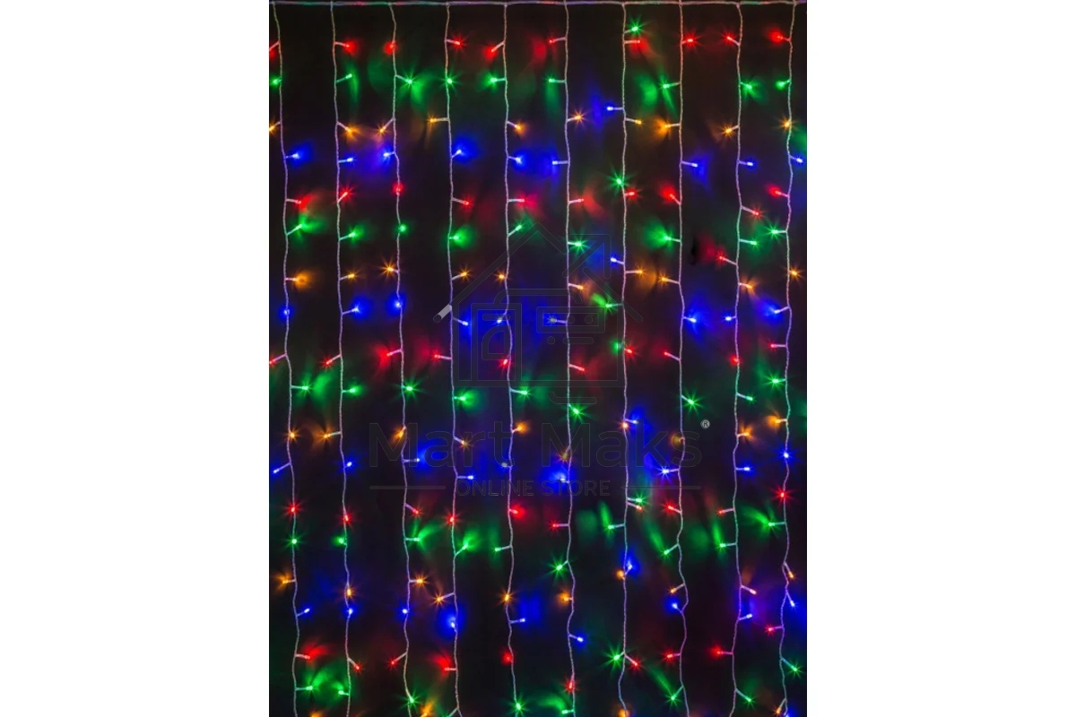 Гирлянда Navigator NGF-D022-01 (занавес RGBY 192 1.5х1.5м IP20 TR)