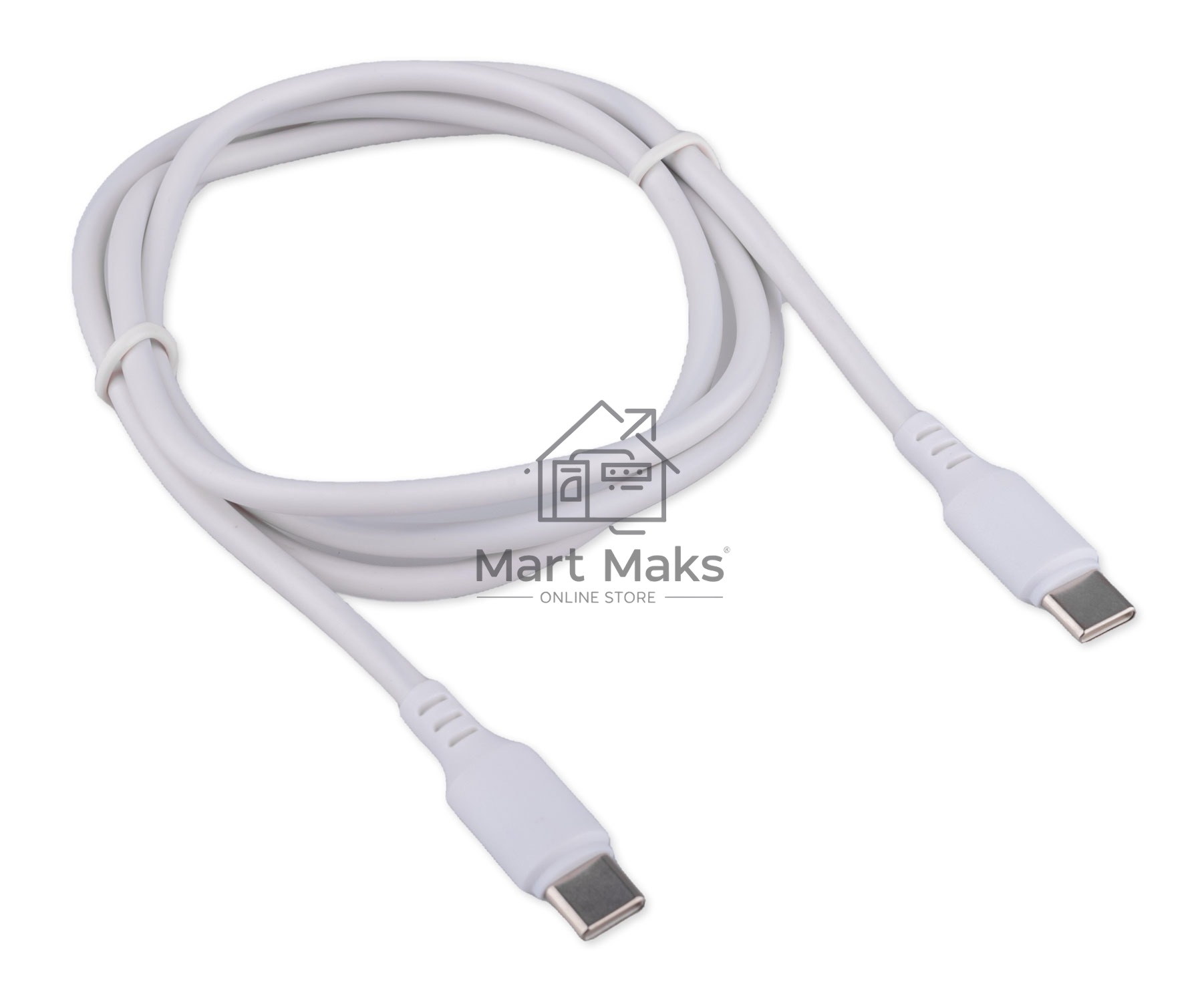 Кабель USB2.0 Cablexpert CC-USB2-CMCM-100-1M-W, Type-C/Type-C, 5A, 100Вт, PD/QC3.0, медь, 1м, белый, пакет