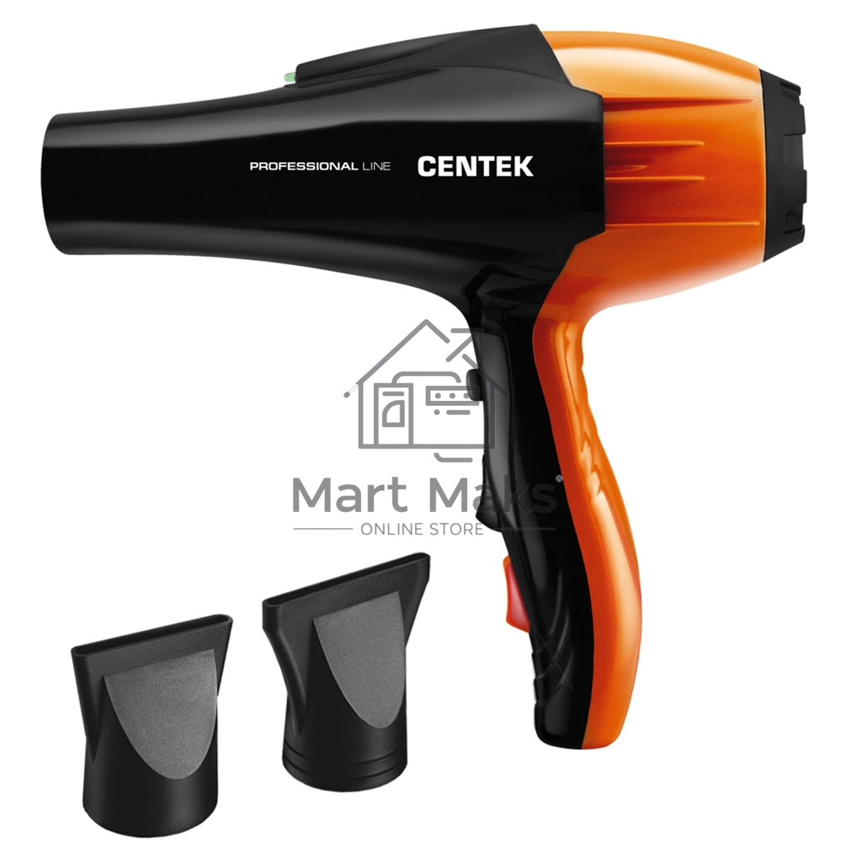 Фен Centek CT-2226 черный/оранжевый, 2200 Вт