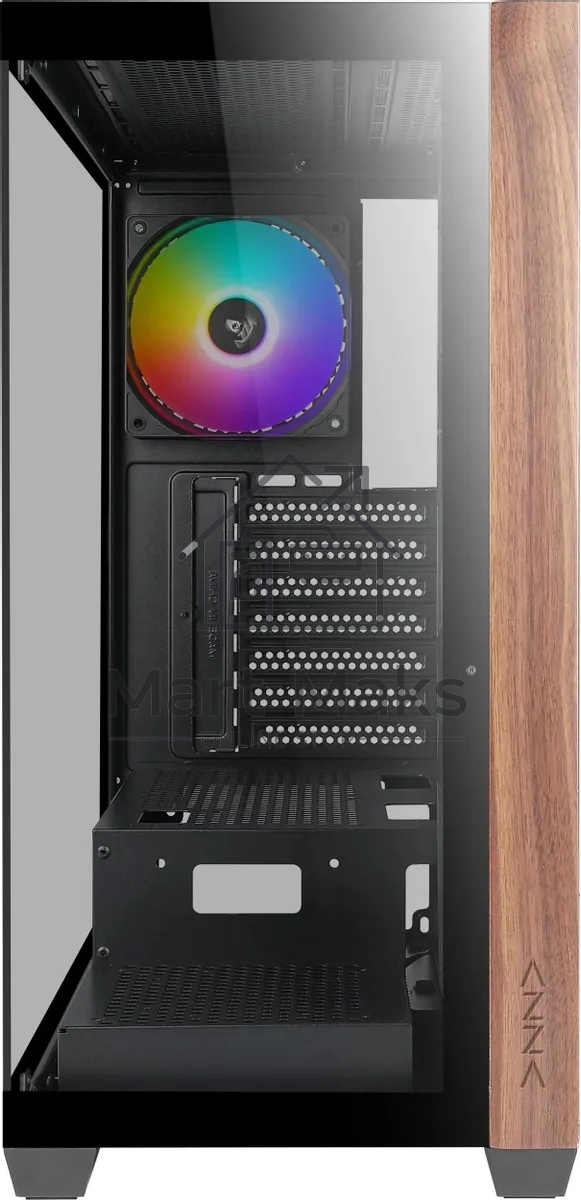 Компьютерный корпус Azza Neptune черный без БП ATX 5x120mm 2x140mm 2xUSB2.0 1xUSB3.0 audio bott PSU