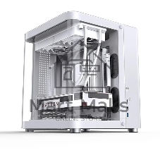 Компьютерный корпус без блока питания JONSBO TK-1, Mini-Tower, TG, no fan, 1xUSB-A 3.2 + 1xUSB-C 3.2, mATX, mITX White