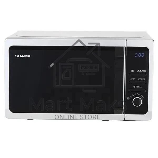 Микроволновая печь Sharp R2852RSL серебристый, 20 л, 800 Вт, переключатели - кнопки/поворотный механизм