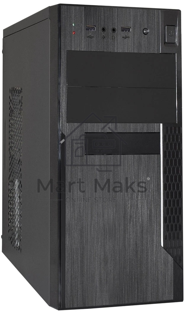 Компьютерный корпус Minitower ExeGate MA-373X-UNS400 (mATX, БП UNS400 с вент. 12см, 2*USB, аудио, черный)