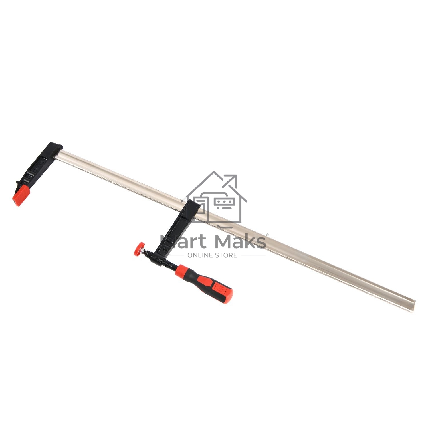 Струбцина F-образная усиленная Deli DL111250Z 500x120 мм, макс. усилие зажима 3500N, резьба 16мм