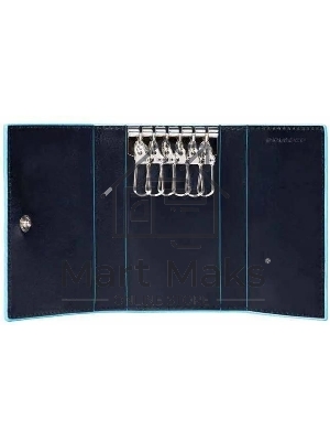 Ключница Piquadro Blue Square PC1396B2/BLU2 темно-синий натур.кожа