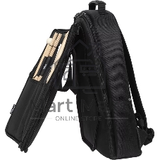 Рюкзак-чехол STAGG DSBACKPACK для 10 пар палочек, усиленный нейлон, много карманов, вес 1,2 кг, чёрный.