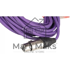 Микрофонный кабель FORCE FMC-05/3 VT XLR (F) -XLR (M), разъемы с никелевым корпусом и посеребренными контактами, 3 м, цвет фиолетовый