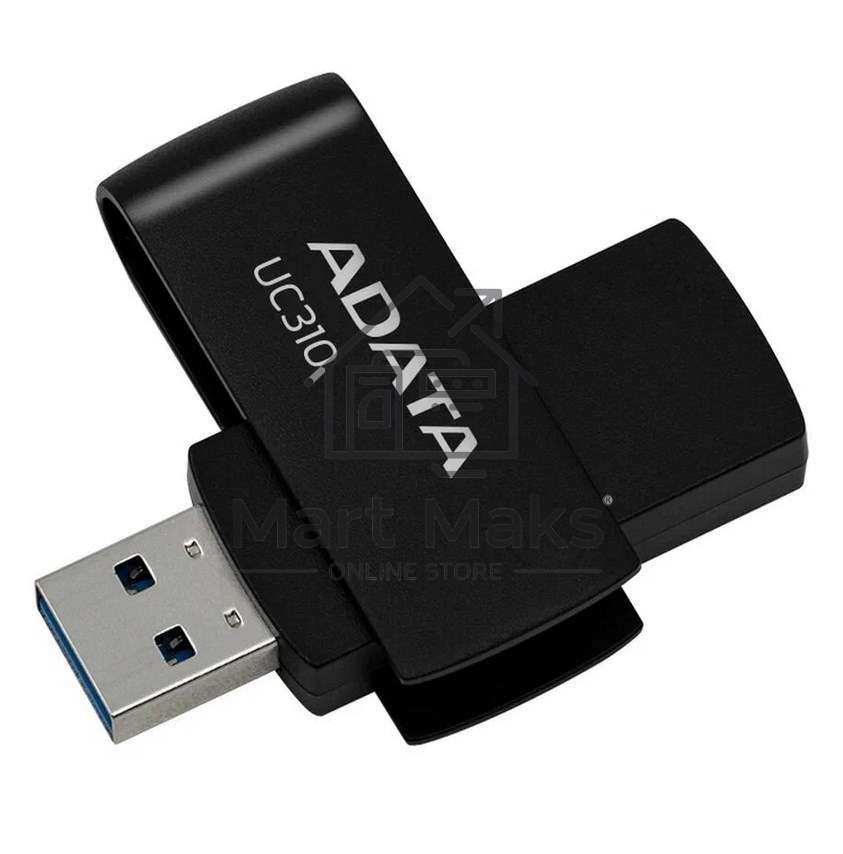 Флешка USB ADATA UC310-128G-RBK черный 128GB
