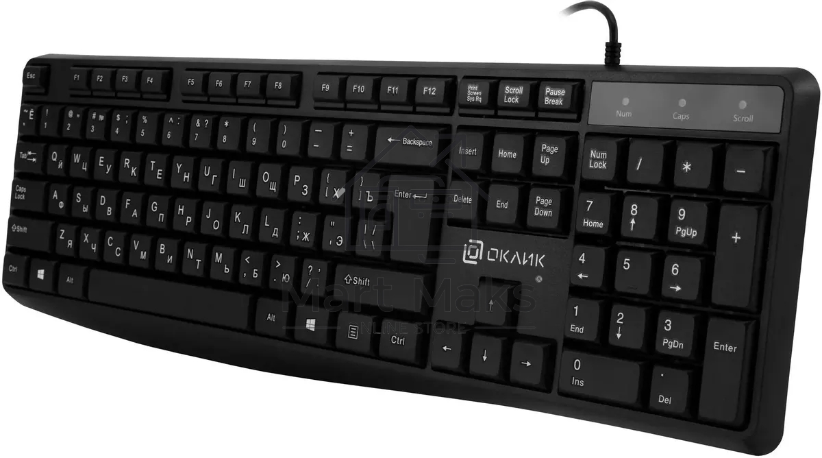 Клавиатура Oklick 145M проводная, USB, черный