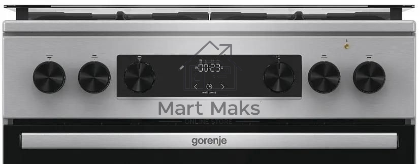 Плита комбинированная Gorenje GKS6C72XF серебристый, конфорок 4 газовых, духовка 71 л, 60 см x 85 см x 60 см