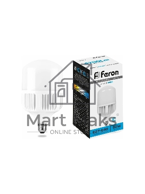 Лампа светодиодная Feron LB-65 50Вт Е27/Е40 дневной