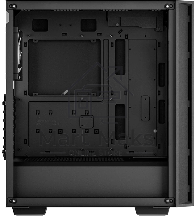Компьютерный корпус Deepcool MATREXX 55 V4 без БП, боковое окно (закаленное стекло), 3xARGB LED 140мм вентилятора спереди, 1xARGB LED 120мм вентилятор сзади, черный, ATX