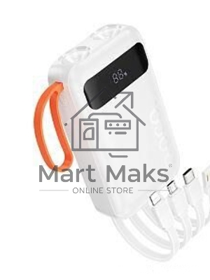 Портативный аккумулятор HOCO (6942007653367) J151 10000mAh 1USB+1Type-C 2.0A, белый