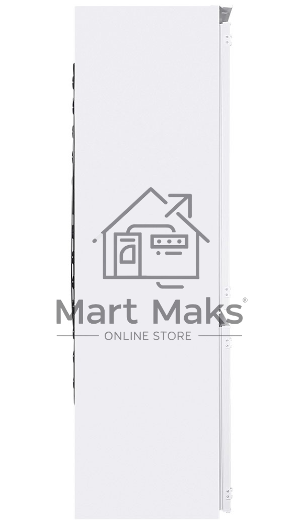 Встраиваемый холодильник HOMSair FB177SW Inverter белый, двухкамерный, 195/75л, морозилка снизу, капельная система