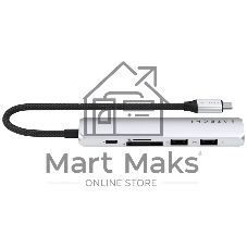 Док-станция Satechi ST-P6SS, USB Type-C, USB Type-C/HDMI/2xUSB Type-A/SD/microSD, USB Type-C