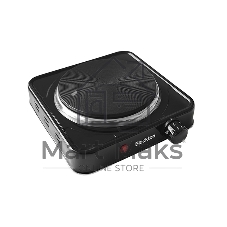 Плита настольная электрическая BLACKTON Bt HP117CI чёрный, 1 кВт, ТЭН, конфорки - 1, эмаль, поворотные переключатели