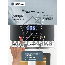 Аэрогриль ELTRONIC (777-17) 6 литров/ 1600w (белый)