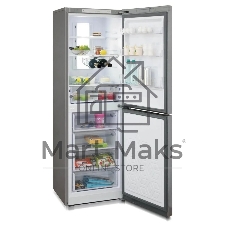 Холодильник Бирюса Б-I940NF нержавеющая сталь двухкамерный 210/130л морозилка снизу, No Frost